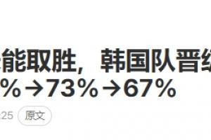 韩媒一片惊慌！韩媒称韩国晋级希望急降！日本未提供助力！
