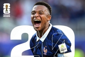 FIFA展示姆巴佩数据图:最年轻参加20场世界杯的球员,最快达成20球纪录