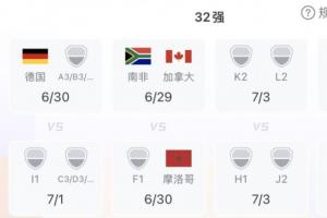 韩国若小组第三名晋级，将面对德国或比利时、埃及所在G组第一轮比赛