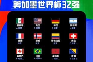 世界杯16强名单出炉：科特迪瓦小组第二晋级，厄瓜多尔小组第三出线