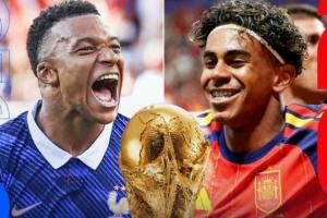 巅峰对决：法国对阵西班牙的世界杯半决赛，FIFA实时排名一、二之争
