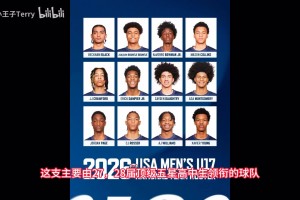 美国U17国家队名单出炉，五星天赋云集！2米11持球内线最为特别