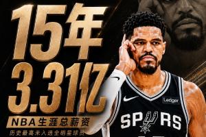 历史第一人！哈里斯15载狂赚3.31亿