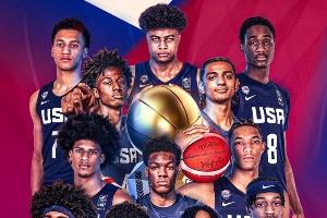 美国U17队决赛以58战全胜姿态击败塞尔维亚,垄断8冠,邦特杰荣膺MVP
