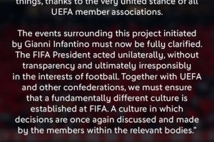德国足协主席指出：因凡蒂诺专断独行，需确保FIFA打造全新组织文化